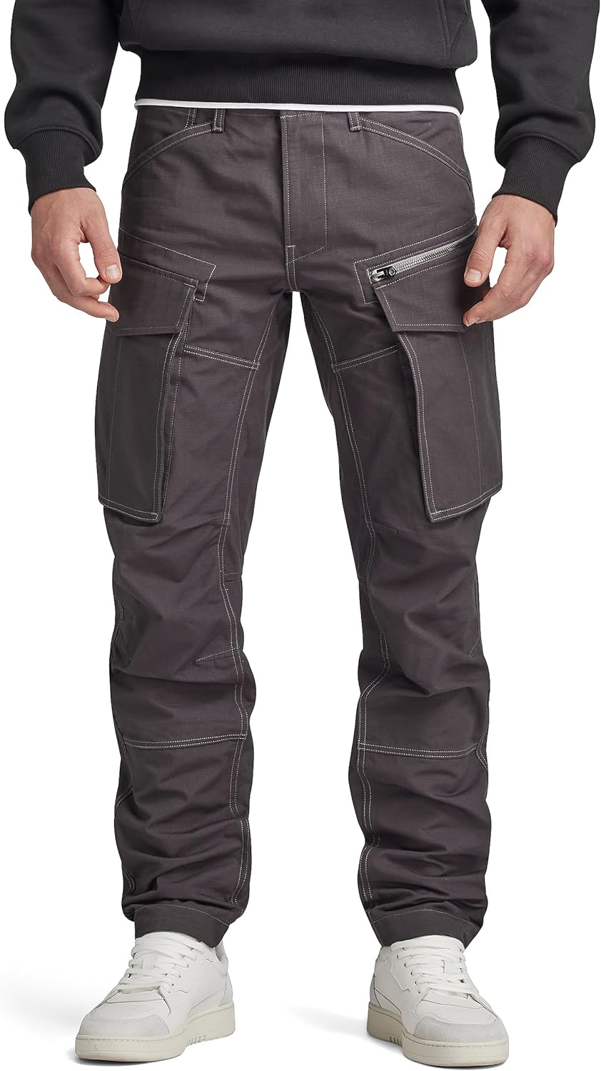 G - STAR RAW Men's Rovic Zip 3D Straight Tapered Fit Cargo Pants - 7DAY'S