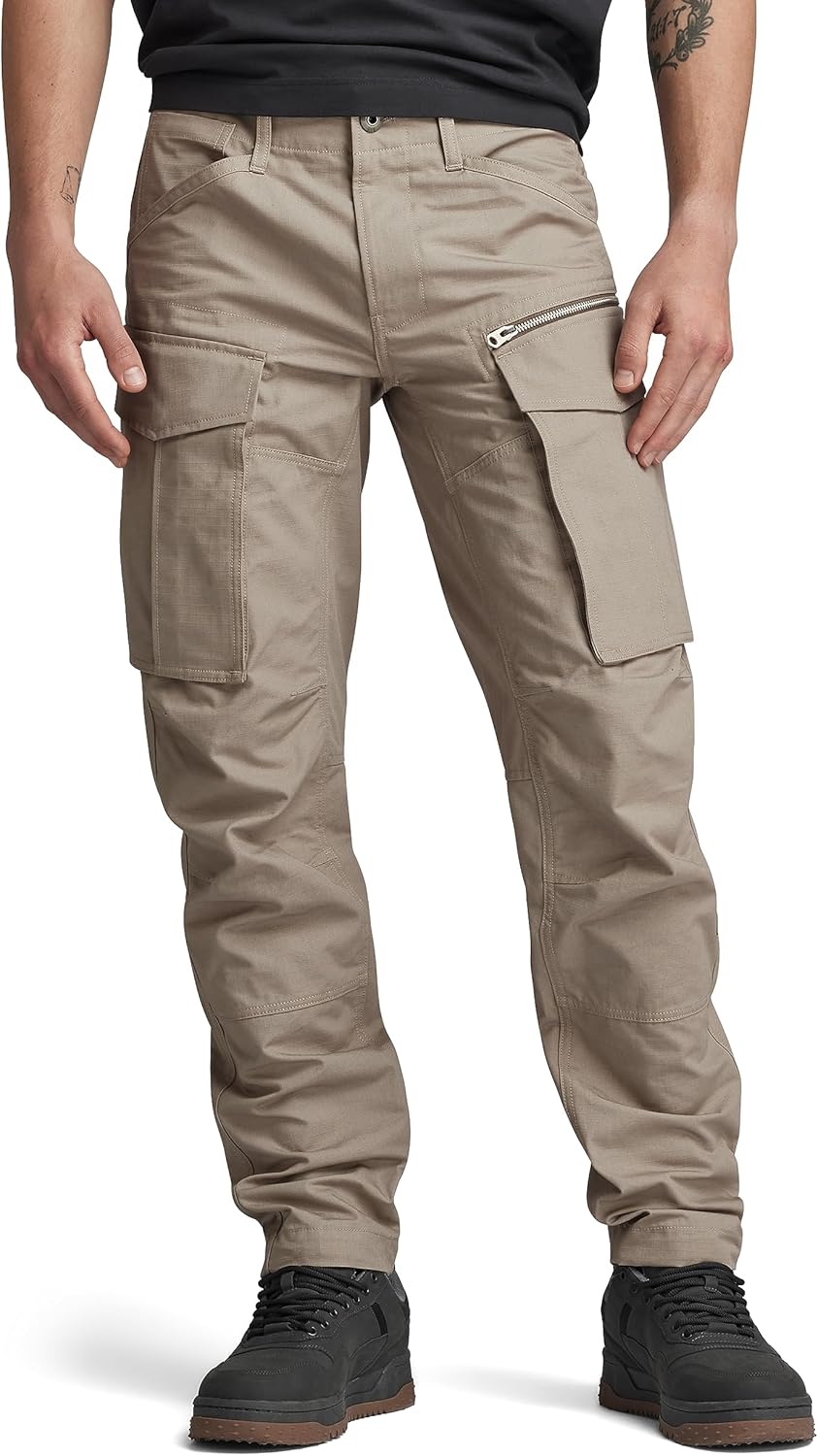G - STAR RAW Men's Rovic Zip 3D Straight Tapered Fit Cargo Pants - 7DAY'S