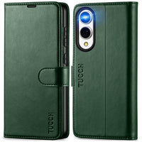 Galaxy S25 Ultra, Kickstand [RFID Blocking] Card Holder, Folio Magnetic PU Leather [TPU Shockproof Interior Case] Protective Folio Cover Compatible with Galaxy S25 Ultra, Black - 7DAY'S