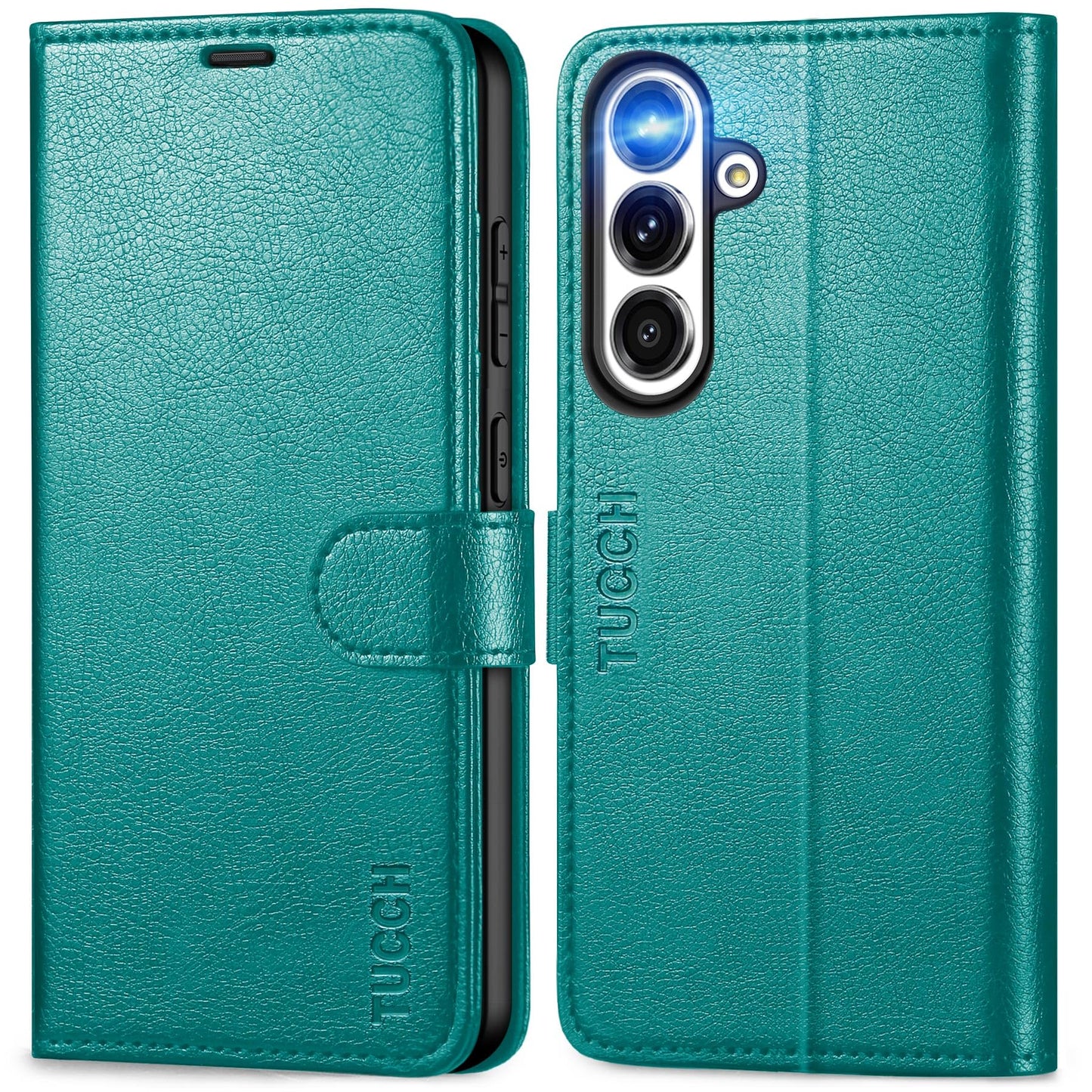 Galaxy S25 Ultra, Kickstand [RFID Blocking] Card Holder, Folio Magnetic PU Leather [TPU Shockproof Interior Case] Protective Folio Cover Compatible with Galaxy S25 Ultra, Black - 7DAY'S
