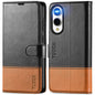 Galaxy S25 Ultra, Kickstand [RFID Blocking] Card Holder, Folio Magnetic PU Leather [TPU Shockproof Interior Case] Protective Folio Cover Compatible with Galaxy S25 Ultra, Black - 7DAY'S