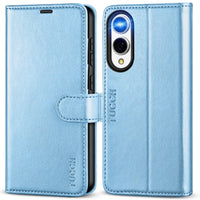 Galaxy S25 Ultra, Kickstand [RFID Blocking] Card Holder, Folio Magnetic PU Leather [TPU Shockproof Interior Case] Protective Folio Cover Compatible with Galaxy S25 Ultra, Black - 7DAY'S