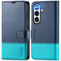 Galaxy S25 Ultra, Kickstand [RFID Blocking] Card Holder, Folio Magnetic PU Leather [TPU Shockproof Interior Case] Protective Folio Cover Compatible with Galaxy S25 Ultra, Black - 7DAY'S