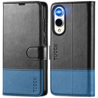 Galaxy S25 Ultra, Kickstand [RFID Blocking] Card Holder, Folio Magnetic PU Leather [TPU Shockproof Interior Case] Protective Folio Cover Compatible with Galaxy S25 Ultra, Black - 7DAY'S