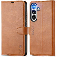 Galaxy S25 Ultra, Kickstand [RFID Blocking] Card Holder, Folio Magnetic PU Leather [TPU Shockproof Interior Case] Protective Folio Cover Compatible with Galaxy S25 Ultra, Black - 7DAY'S