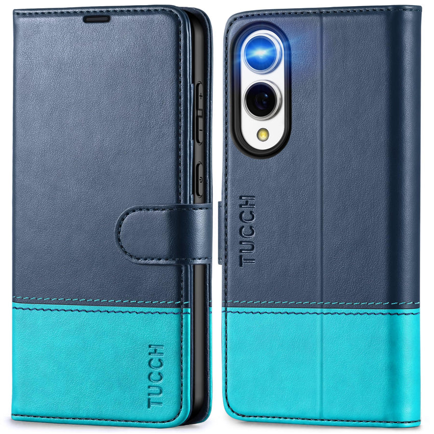 Galaxy S25 Ultra, Kickstand [RFID Blocking] Card Holder, Folio Magnetic PU Leather [TPU Shockproof Interior Case] Protective Folio Cover Compatible with Galaxy S25 Ultra, Black - 7DAY'S