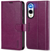 Galaxy S25 Ultra, Kickstand [RFID Blocking] Card Holder, Folio Magnetic PU Leather [TPU Shockproof Interior Case] Protective Folio Cover Compatible with Galaxy S25 Ultra, Black - 7DAY'S