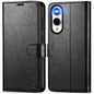 Galaxy S25 Ultra, Kickstand [RFID Blocking] Card Holder, Folio Magnetic PU Leather [TPU Shockproof Interior Case] Protective Folio Cover Compatible with Galaxy S25 Ultra, Black - 7DAY'S