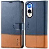 Galaxy S25 Ultra, Kickstand [RFID Blocking] Card Holder, Folio Magnetic PU Leather [TPU Shockproof Interior Case] Protective Folio Cover Compatible with Galaxy S25 Ultra, Black - 7DAY'S