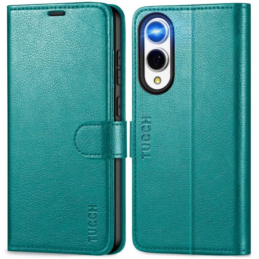 Galaxy S25 Ultra, Kickstand [RFID Blocking] Card Holder, Folio Magnetic PU Leather [TPU Shockproof Interior Case] Protective Folio Cover Compatible with Galaxy S25 Ultra, Black - 7DAY'S