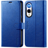 Galaxy S25 Ultra, Kickstand [RFID Blocking] Card Holder, Folio Magnetic PU Leather [TPU Shockproof Interior Case] Protective Folio Cover Compatible with Galaxy S25 Ultra, Black - 7DAY'S
