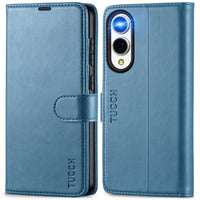 Galaxy S25 Ultra, Kickstand [RFID Blocking] Card Holder, Folio Magnetic PU Leather [TPU Shockproof Interior Case] Protective Folio Cover Compatible with Galaxy S25 Ultra, Black - 7DAY'S