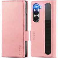 Galaxy Z Fold6 Wallet Case with S Pen Holder, PU Leather Flip Folio, Card Slots, RFID Blocking, Kickstand, Phone Cover for Galaxy Z Fold 6 2024 - Black - 7DAY'S