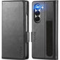 Galaxy Z Fold6 Wallet Case with S Pen Holder, PU Leather Flip Folio, Card Slots, RFID Blocking, Kickstand, Phone Cover for Galaxy Z Fold 6 2024 - Black - 7DAY'S