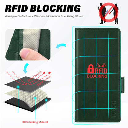 Galaxy Z Fold6 Wallet Case with S Pen Holder, PU Leather Flip Folio, Card Slots, RFID Blocking, Kickstand, Phone Cover for Galaxy Z Fold 6 2024 - Black - 7DAY'S