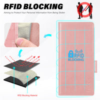 Galaxy Z Fold6 Wallet Case with S Pen Holder, PU Leather Flip Folio, Card Slots, RFID Blocking, Kickstand, Phone Cover for Galaxy Z Fold 6 2024 - Black - 7DAY'S