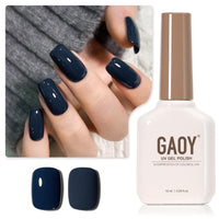 GAOY Sheer Light Pink Gel Nail Polish, 16ml Jelly Milky White Peach Translucent Color 1352 UV Light Cure Gel Polish for Nail Art DIY Manicure and Pedicure at Home - 7DAY'S