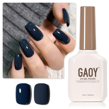GAOY Sheer Light Pink Gel Nail Polish, 16ml Jelly Milky White Peach Translucent Color 1352 UV Light Cure Gel Polish for Nail Art DIY Manicure and Pedicure at Home - 7DAY'S