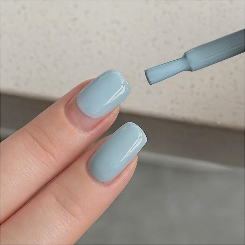 GAOY Sheer Light Pink Gel Nail Polish, 16ml Jelly Milky White Peach Translucent Color 1352 UV Light Cure Gel Polish for Nail Art DIY Manicure and Pedicure at Home - 7DAY'S