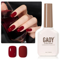 GAOY Sheer Light Pink Gel Nail Polish, 16ml Jelly Milky White Peach Translucent Color 1352 UV Light Cure Gel Polish for Nail Art DIY Manicure and Pedicure at Home - 7DAY'S