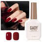 GAOY Sheer Light Pink Gel Nail Polish, 16ml Jelly Milky White Peach Translucent Color 1352 UV Light Cure Gel Polish for Nail Art DIY Manicure and Pedicure at Home - 7DAY'S
