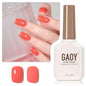 GAOY Sheer Light Pink Gel Nail Polish, 16ml Jelly Milky White Peach Translucent Color 1352 UV Light Cure Gel Polish for Nail Art DIY Manicure and Pedicure at Home - 7DAY'S