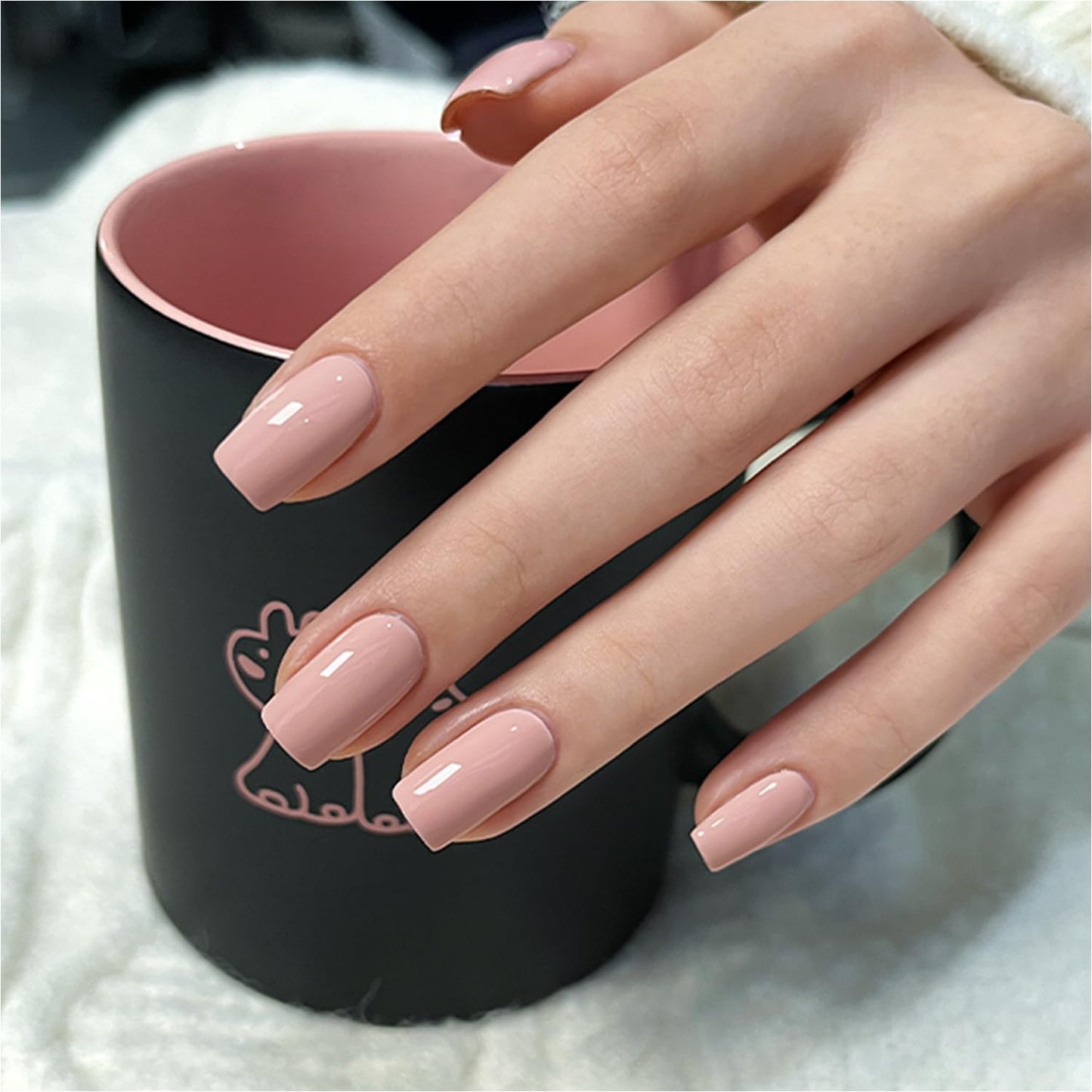 GAOY Sheer Light Pink Gel Nail Polish, 16ml Jelly Milky White Peach Translucent Color 1352 UV Light Cure Gel Polish for Nail Art DIY Manicure and Pedicure at Home - 7DAY'S