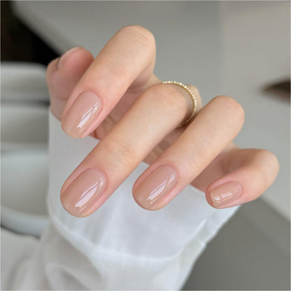 GAOY Sheer Light Pink Gel Nail Polish, 16ml Jelly Milky White Peach Translucent Color 1352 UV Light Cure Gel Polish for Nail Art DIY Manicure and Pedicure at Home - 7DAY'S