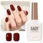 GAOY Sheer Light Pink Gel Nail Polish, 16ml Jelly Milky White Peach Translucent Color 1352 UV Light Cure Gel Polish for Nail Art DIY Manicure and Pedicure at Home - 7DAY'S