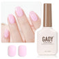 GAOY Sheer Light Pink Gel Nail Polish, 16ml Jelly Milky White Peach Translucent Color 1352 UV Light Cure Gel Polish for Nail Art DIY Manicure and Pedicure at Home - 7DAY'S