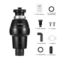 Garbage Disposal 3/4 HP Continuous Food Waste Disposer 3250RPM EZ Connect Corded - 7DAY'S