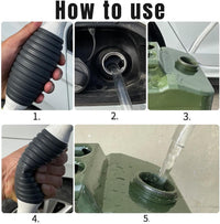 Gas Syphon Hand Pump with Long Hose,Gas Siphon Pump for Gasoline,Fuel Siphon Hose with Ball,Multifunction Liquid Sucker,Liquid Fuel Transfer Siphon Pump Oil Pump,Fuel Transfer Pump Manual,Siphon Pump - 7DAY'S