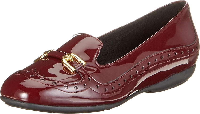 Geox Women's Annitah 9 Nappa Leather Ballet Flat with Arch Support and Cushioning - 7DAY'S