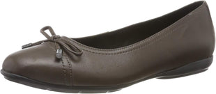 Geox Women's Annitah 9 Nappa Leather Ballet Flat with Arch Support and Cushioning