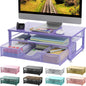 gianotter Computer Monitor Stand Riser, Desk Organizers and Accessories with Drawer, Office Desk Accessories & Workspace Desktop Organizers Storage for Classroom Office Supplies (Black) - 7DAY'S