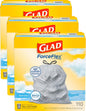 Glad ForceFlex Tall Kitchen Drawstring Trash Bags, 13 Gal, Gain Lemon Zest, 40 Ct (Package May Vary) - 7DAY'S