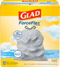 Glad ForceFlex Tall Kitchen Drawstring Trash Bags, 13 Gal, Gain Lemon Zest, 40 Ct (Package May Vary) - 7DAY'S