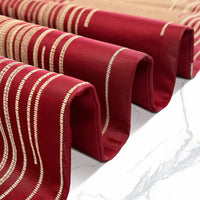 Glam Champagne Table Runner 13 x 98 Inches Long Double Layer Abstract Pattern with Luxury Tassel for Coffee Sofa Dresser Dining Table Fireplace Home Decor - 7DAY'S