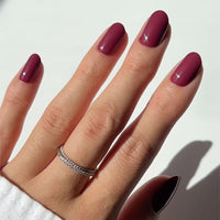 Glamnetic Press On Nails - Goal Digger | Glossy, Semi - Transparent, Short Round Nails, Reusable | 12 Sizes - 30 Nail Kit with Glue - 7DAY'S