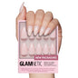 Glamnetic Press On Nails - Goal Digger | Glossy, Semi - Transparent, Short Round Nails, Reusable | 12 Sizes - 30 Nail Kit with Glue - 7DAY'S