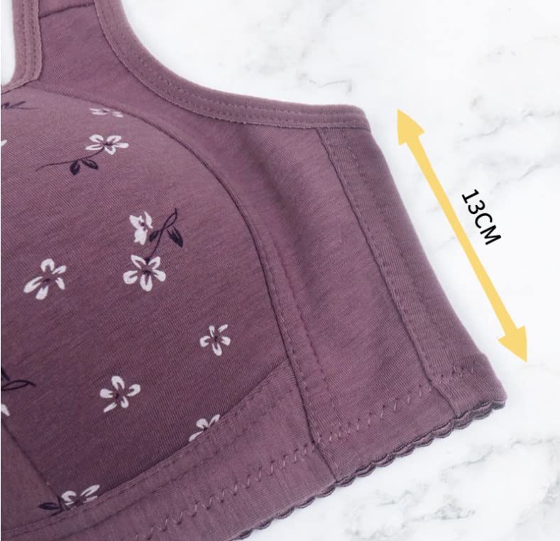 Glamorette Granny Bra,Granny Bras for Older Women Front Snap Closure,Glamorette Snap Front Bra Older Women - 7DAY'S