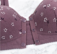 Glamorette Granny Bra,Granny Bras for Older Women Front Snap Closure,Glamorette Snap Front Bra Older Women - 7DAY'S