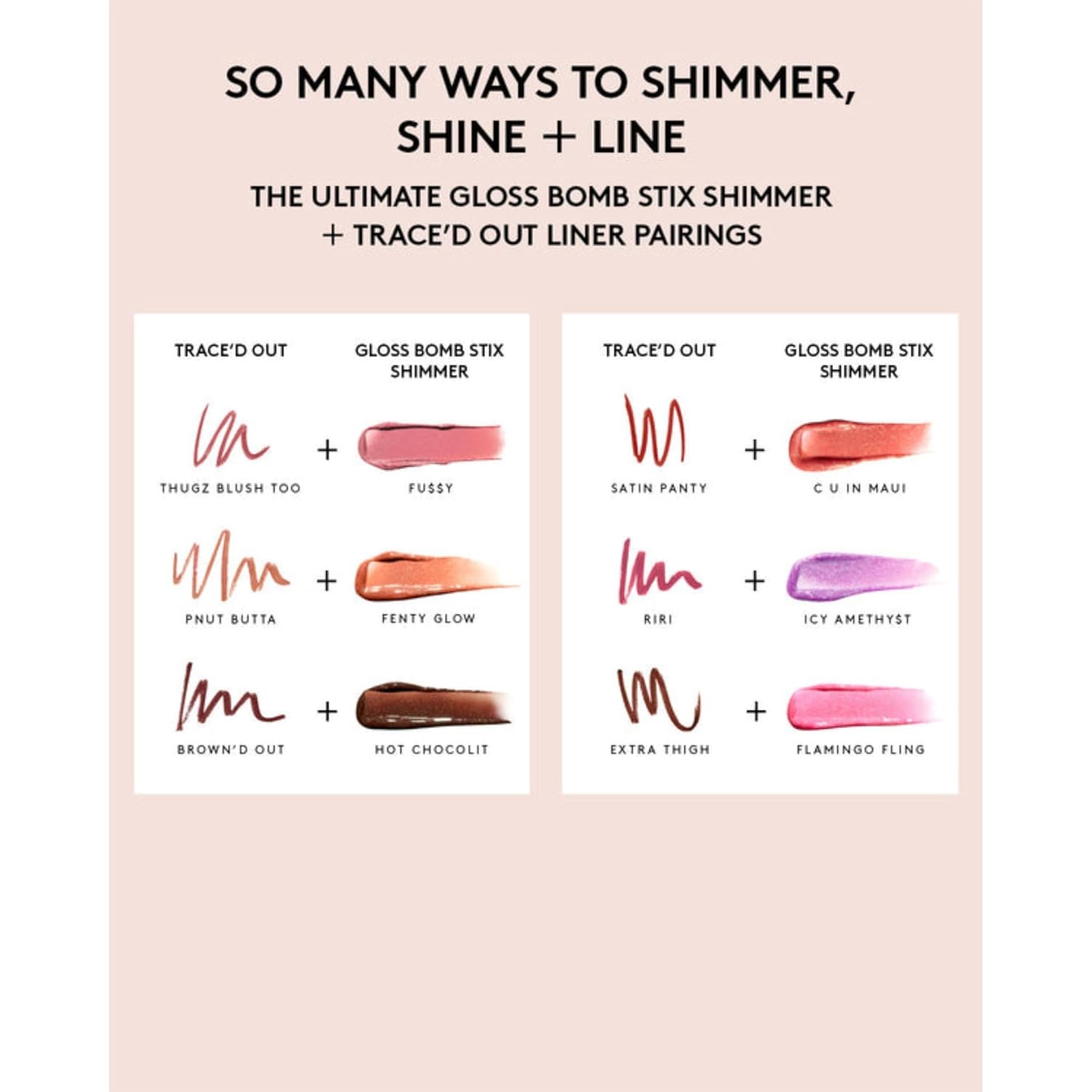 Gloss Bomb Stix Shimmer - 02 Fussy by Fenty Beauty for Women - 0.12 oz Lipstick - 7DAY'S