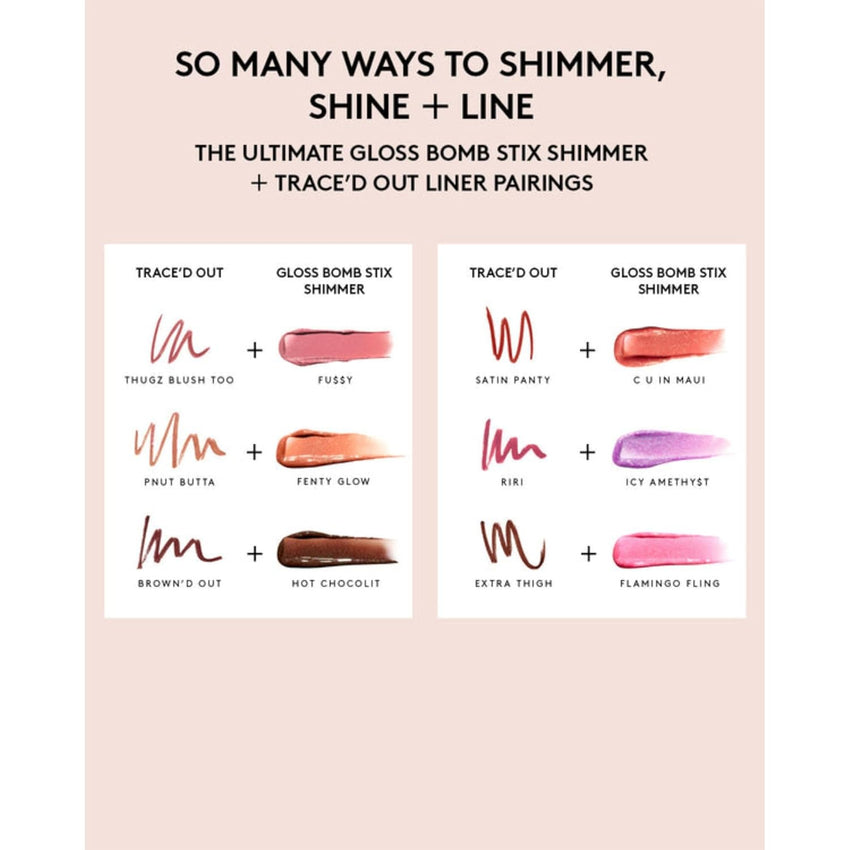 Gloss Bomb Stix Shimmer - 02 Fussy by Fenty Beauty for Women - 0.12 oz Lipstick - 7DAY'S