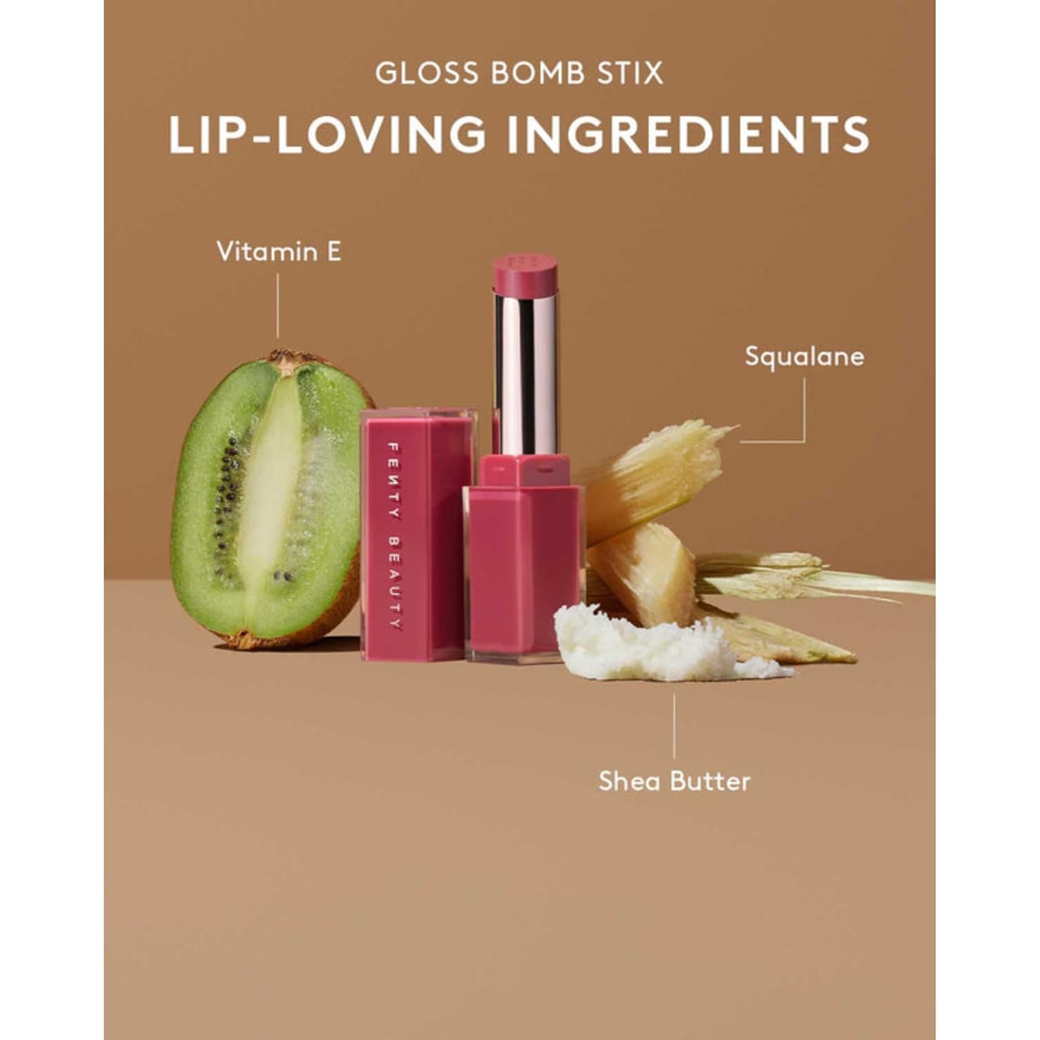 Gloss Bomb Stix Shimmer - 02 Fussy by Fenty Beauty for Women - 0.12 oz Lipstick - 7DAY'S
