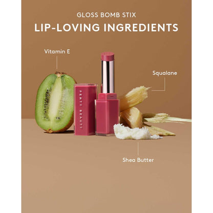 Gloss Bomb Stix Shimmer - 02 Fussy by Fenty Beauty for Women - 0.12 oz Lipstick - 7DAY'S