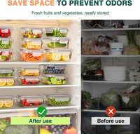 Glotoch 10 Pack Glass Food Storage Containers with Lids Reusable, Ultra Thick Borosilicate Glass Containers for Meal Prep/Lunch, Dishwasher/Microwave/Oven/Freezer Safe, Grey - 7DAY'S