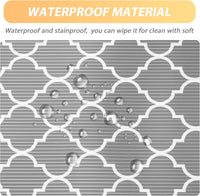 Glotoch 2 Rolls Shelf Liners for Kitchen Cabinets 12” x 20 ft. - Non Adhesive Cabinet and Drawer Liner, Double Sided Non - Slip Durable and Strong, Quatrefoil - 7DAY'S