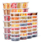 Glotoch 24 Pack 16 oz Deli Containers with Lids, Plastic Food Storage Freezer Storge Soup Containers with Lids - Microwave, Freezer & Dishwasher Safe Eco - Friendly, BPA - Free, Reusable & Stackable - 7DAY'S