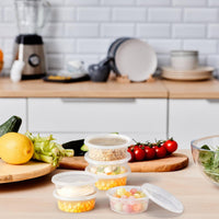 Glotoch 24 Pack 16 oz Deli Containers with Lids, Plastic Food Storage Freezer Storge Soup Containers with Lids - Microwave, Freezer & Dishwasher Safe Eco - Friendly, BPA - Free, Reusable & Stackable - 7DAY'S
